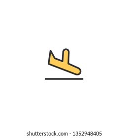 Arrivals icon design. Transportation icon vector illustration
