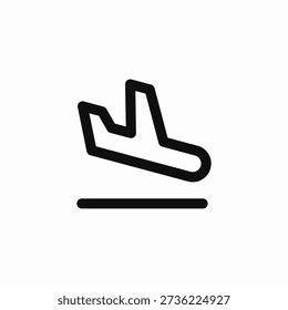 arrivals section icon sign vector
