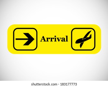Arrivals Sign