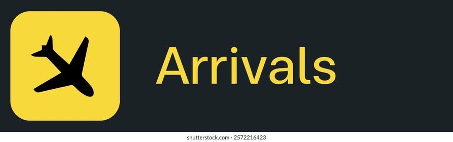 arrivals sign design for templates