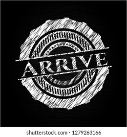 Arrive chalkboard emblem
