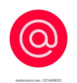 Icono de Arroba. Ilustración aislada del vector