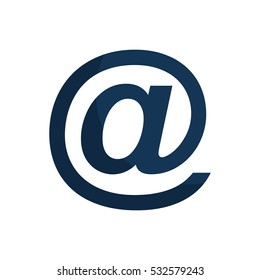 arroba social media icon vector illustration design