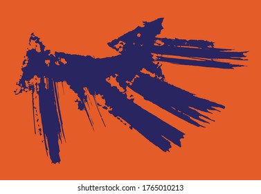 Arrow abstract background, grunge texture, brush strokes . Hand drawn illustrations. Usable for advertisement, banners, card, book cover, brochure, decoration, poster, web header template and etc.