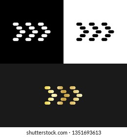 Arrow Abstract Elegant Gold Icon Logo