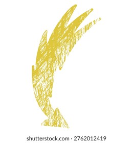 Arrow, abstract, line drawing, colored, graphic element.