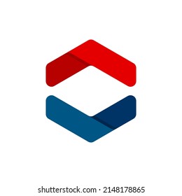 El logotipo de resumen de flecha puede utilizarse para iconos, signos, logotipos, etc.