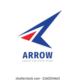 Arrow abstract logo design. Business strategy concept sign. logistic delivery transport icon. Development dynamic progress symbol. Vector illustration. 