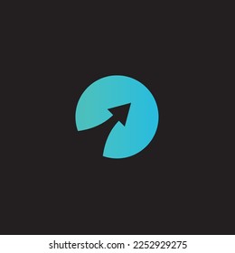 Icono de logotipo abstracto de flecha. logotipo de símbolo de signo de flechas diferentes. Inspiración vectorial de flecha. Plantilla de logotipo de flecha Cursor. Modernas flechas simples. Ilustración del vector