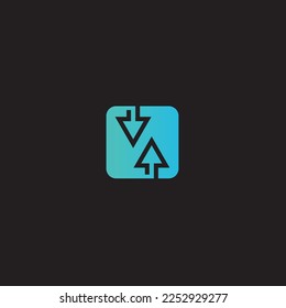 Arrow abstract logo icon. different arrows sign symbol logo. Arrow vector inspiration. Arrow logo template Cursor. Modern simple arrows. Vector illustration
