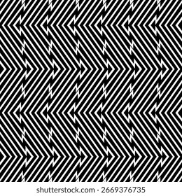 Patrón abstracto de flecha en blanco y negro 