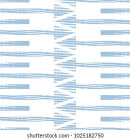 Arrow in abstract pattern, stripes, grid, seamless vector background.