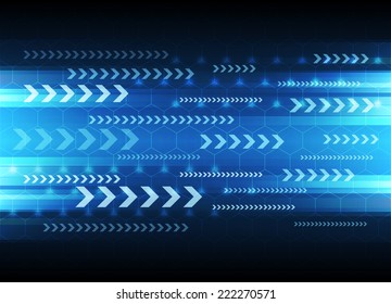 Arrow, Abstract Technology Background - Vector