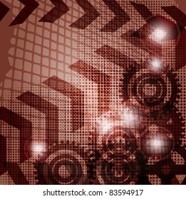 Arrow abstract vector background.