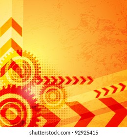Arrow abstract vector background.