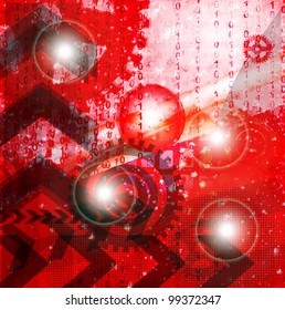 Arrow abstract vector background.