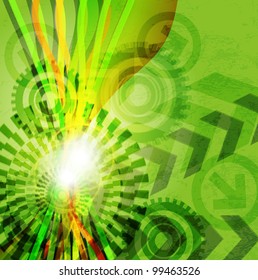 Arrow abstract vector background.