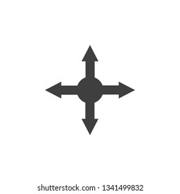 arrow all directions icon. One of the collection icons for websites, web design, mobile app