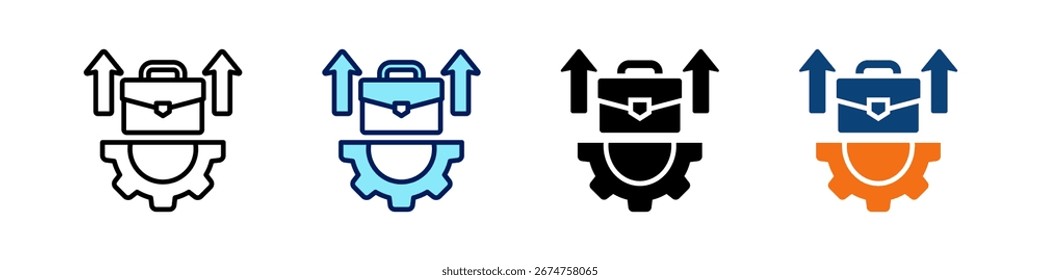 Conjunto de Vector de estilos múltiples de iconos de flecha todo en uno