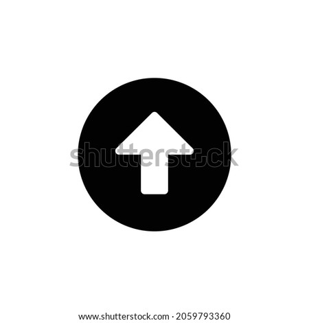 arrow alt circle up Icon. Flat style design isolated on white background. Vector illustration