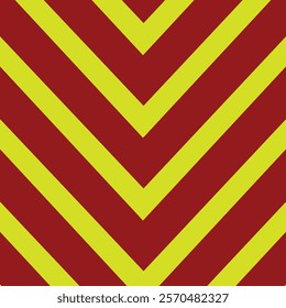 Arrow ambulance emergency stripe sign. Red and yellow diagonal stripes.