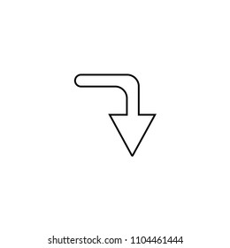 Arrow angle down