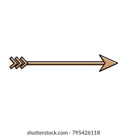 arrow arch isolated icon