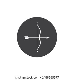 Arrow archery icon vector illustration Logo Template design