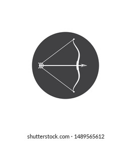 Arrow archery icon vector illustration Logo Template design