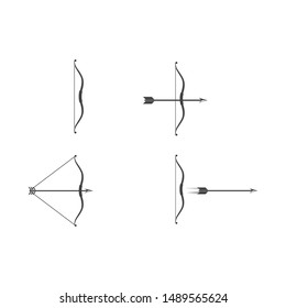 Arrow archery icon vector illustration Logo Template design