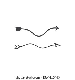 Arrow archery icon vector illustration Logo Template design