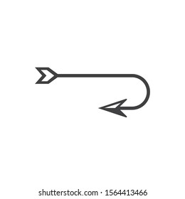 Arrow archery icon vector illustration Logo Template design