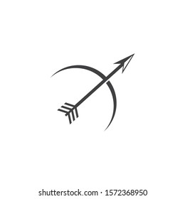 Arrow archery icon vector illustration Logo Template design