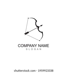 Arrow archery icon vector illustration Logo Template design