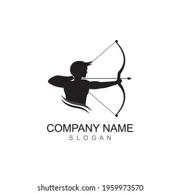 Arrow archery icon vector illustration Logo Template design
