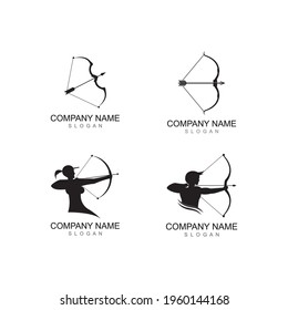 Arrow archery icon vector illustration Logo Template design
