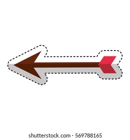 arrow archery isolated icon vector illustration design