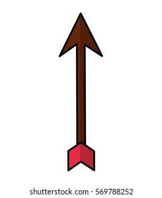 arrow archery isolated icon vector illustration design