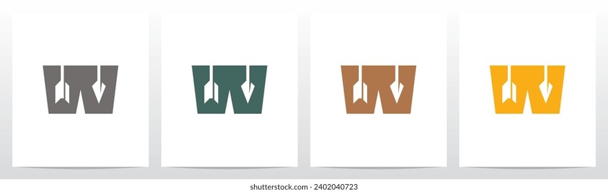 Arrow Archery Letter Logo Design W
