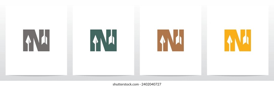 Arrow Archery Letter Logo Design N