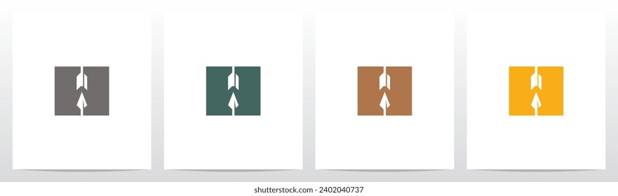 Arrow Archery Letter Logo Design H