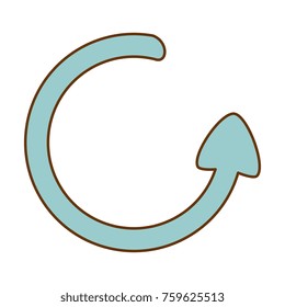arrow around isolated icon