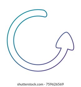 arrow around isolated icon