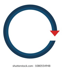 arrow around reload icon