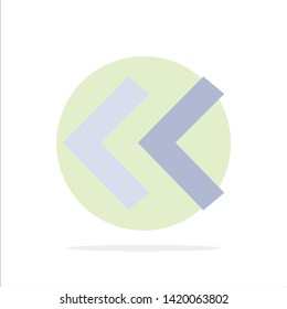 Arrow, Arrows, Back Abstract Circle Background Flat color Icon