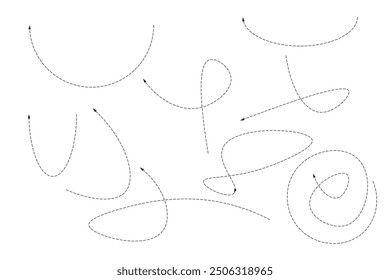 arrow, arrows, black, circle, collection, curve, curved arrow, dash, dashed, design, direction, doodle, dot, dotted, dotted arrow, down, drawing, graphic, hand, icon, ink, isolated, left, line, pointe