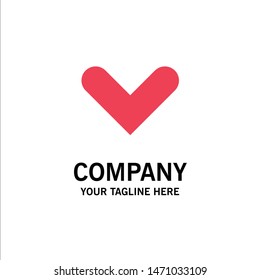 Arrow, Arrows, Direction, Down Business Logo Template. Flat Color. Vector Icon Template background