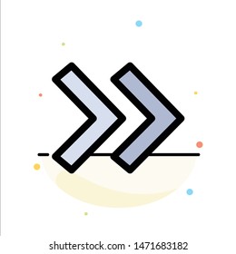 Arrow, Arrows, Right Abstract Flat Color Icon Template