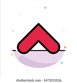Arrow, Arrows, Up, Sign Abstract Flat Color Icon Template. Vector Icon Template background