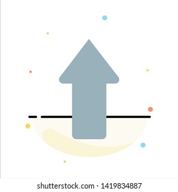 Arrow, Arrows, Up, Upload Abstract Flat Color Icon Template